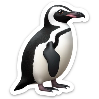 African black footed penguin sticker