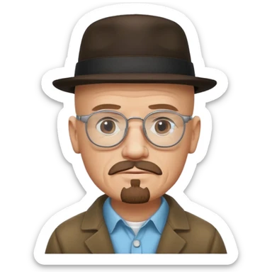 heisenburg from breaking bad sticker