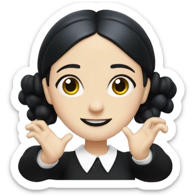Wednesday Addams dancing  sticker