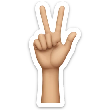 L hand sign  sticker