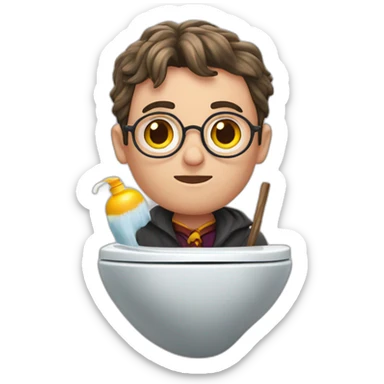 Harry Potter sur les toilette sticker
