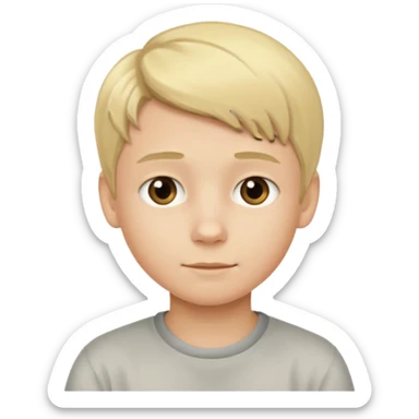 Cute blonde boy, 12 years old sticker
