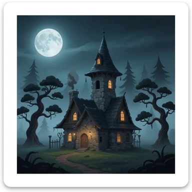 witch's house sticker