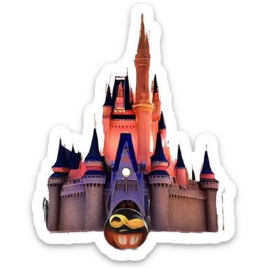 magic kingdom disney fireworks sticker