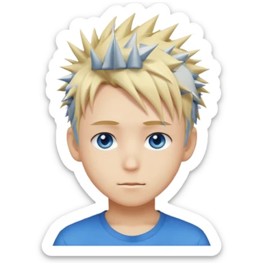 Naruto Anime style boy head sticker