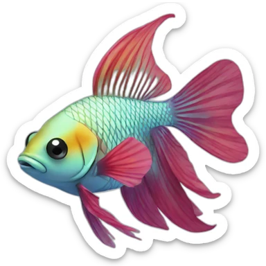 beta fish sticker