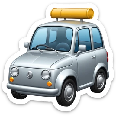 mach mir ein auto das auf einer route fährt sticker