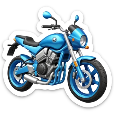 Moto SBR azul sticker