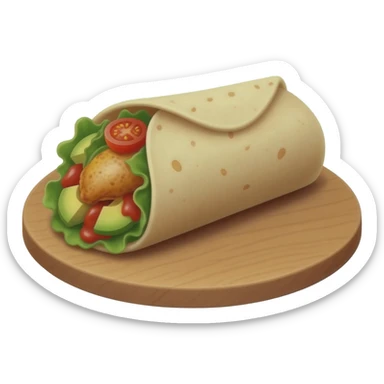 chicken burrito sticker