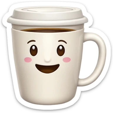 Thankful coffee cup sticker