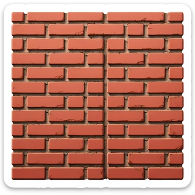 Brick wall: sticker