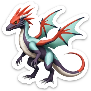 Latias-Silvally-Noivern-Salandit-Fusion (full body) sticker