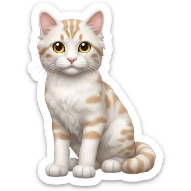 American Curl Cat Full Body sticker