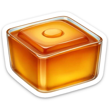 Bean Paste square jelly sticker