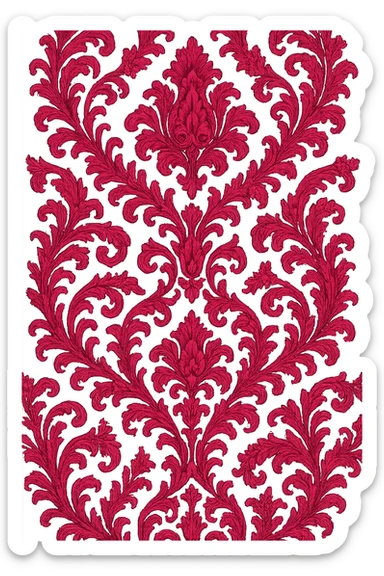 pink motif, luxurious and bold sticker