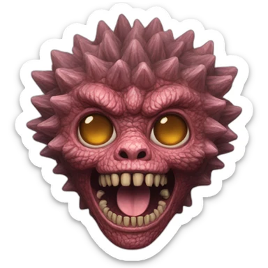 Demogorgon of stranger things sticker