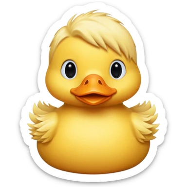 Sarı saçlı ördek sticker