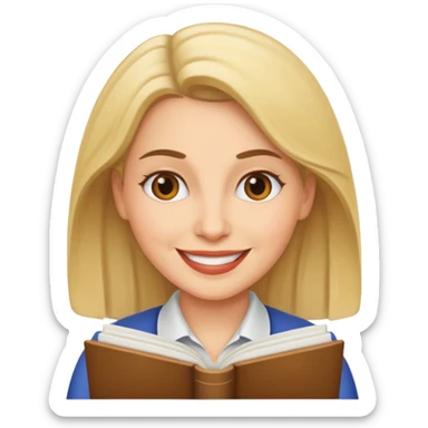 female writer sticker