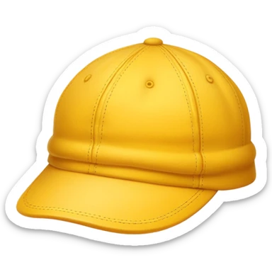 cap cloth yellow sticker