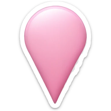 Soft Pink location pin sticker