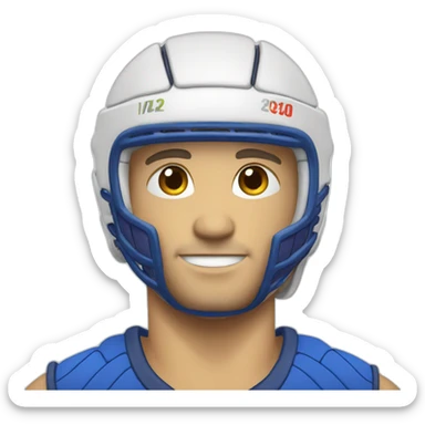 Joueur water polo sticker