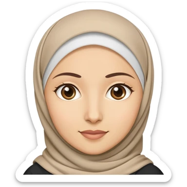 Muslim teacher with hijab sticker