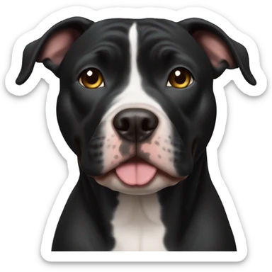 black pitbull  sticker