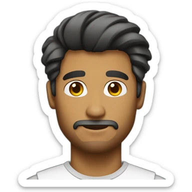 hombre emprendedor blaco sin accesorios y serio sticker