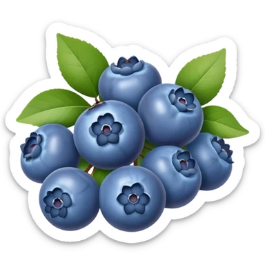fresh juicy blueberries sticker