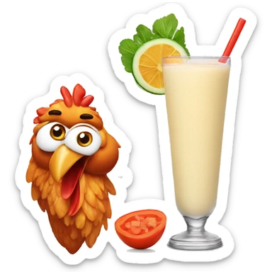 Chicken tikka and lassi sticker