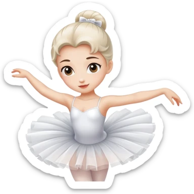 ballerina in tutu sticker