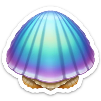 Beach shell sticker
