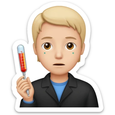 human thermometer sticker