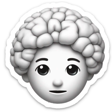 une figure humaine stylisée jetant un cerveau dans une poubelle, le tout en blanc sur un fond noir. C'est un design minimaliste qui semble suggérer l'idée de "jeter son cerveau" ou d'abandonner la réflexion.

 sticker