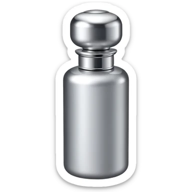 silver elegant perfume sticker