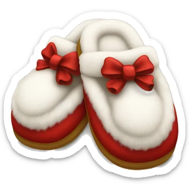 Christmas slippers sticker