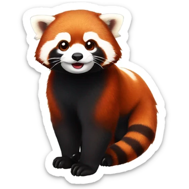 red panda sticker