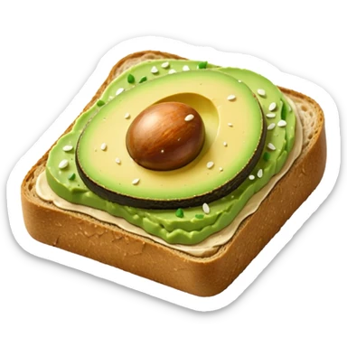 avocado toast no pt  sticker