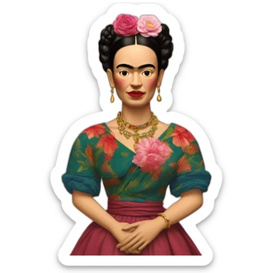 Jeff Koons Frida Kahlo sticker