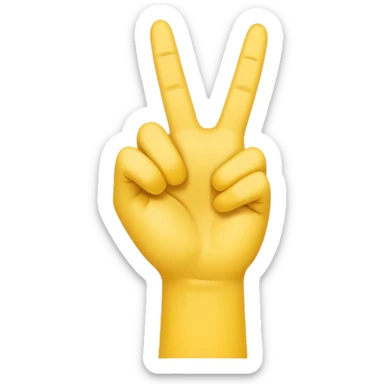 Make a YVL hand emoji doing the YVL hand signal sticker