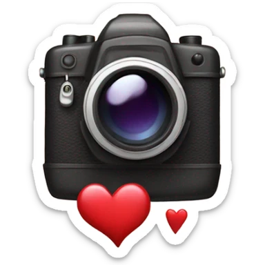 Camera love sticker