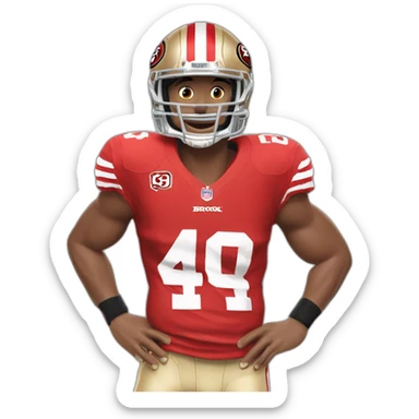 Brock purdy 49er football player sticker