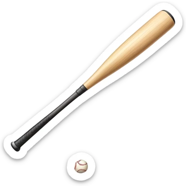 a humanoid baseball bat   sticker