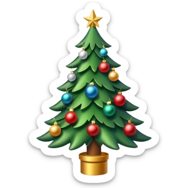Tree crismas sticker
