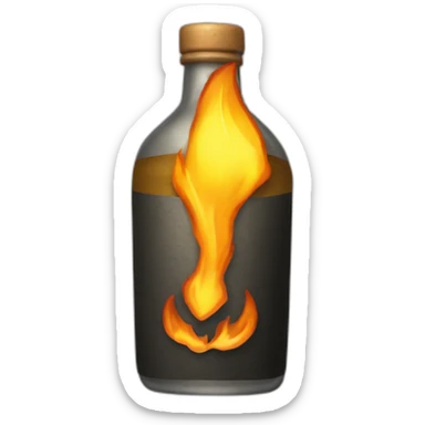 Molotov cocktail sticker
