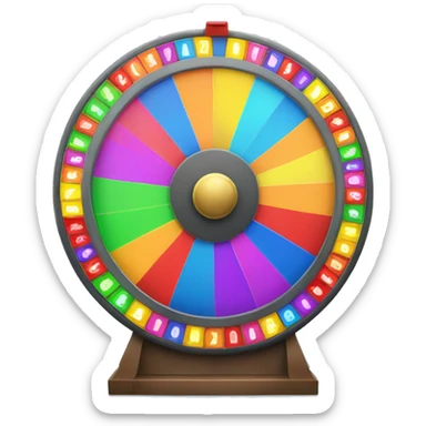 Colorful Prize wheel  sticker
