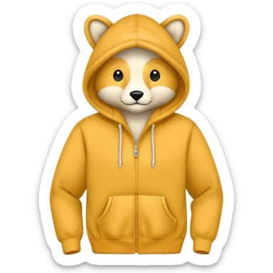 Animal Hoodie  sticker