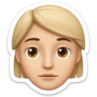 Neutral Face sticker