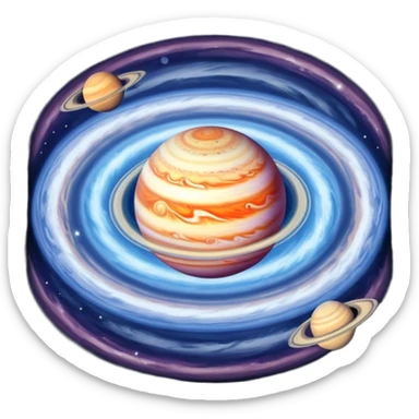 Planet jupiter sticker