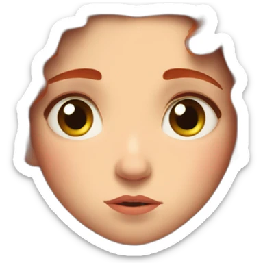 Merida face sad sticker